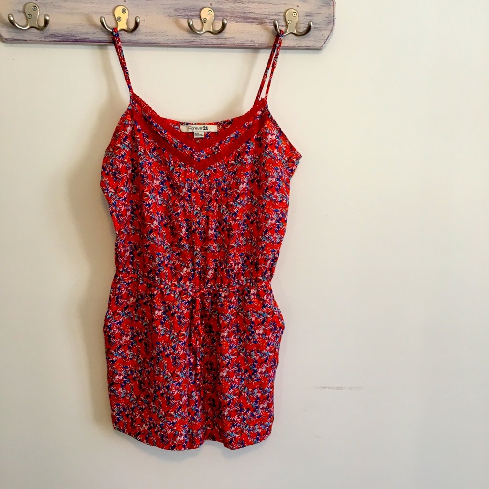 Forever 21 flowered romper